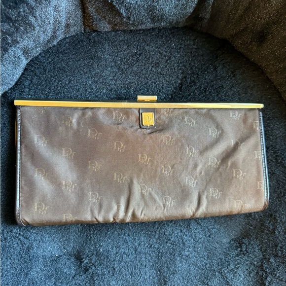 RARE Authentic Vintage Dior Monogram Kisslock Clutch-Hard to Fiind - Picture 3 of 13